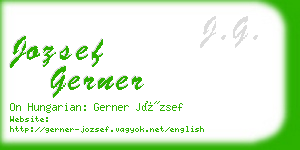 jozsef gerner business card